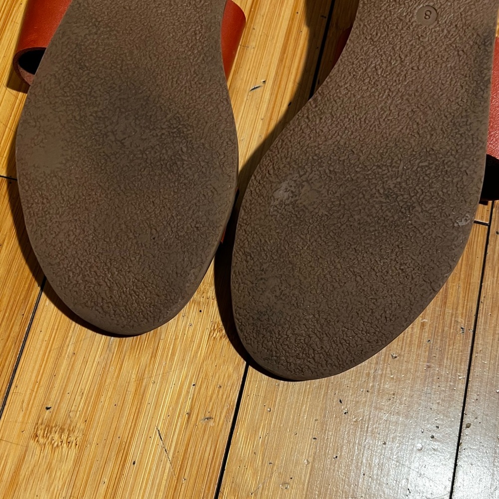 Madewell The Boardwalk Double-Strap Slide Sandals In Weathered Brick Size 8 - Picture 13 of 16